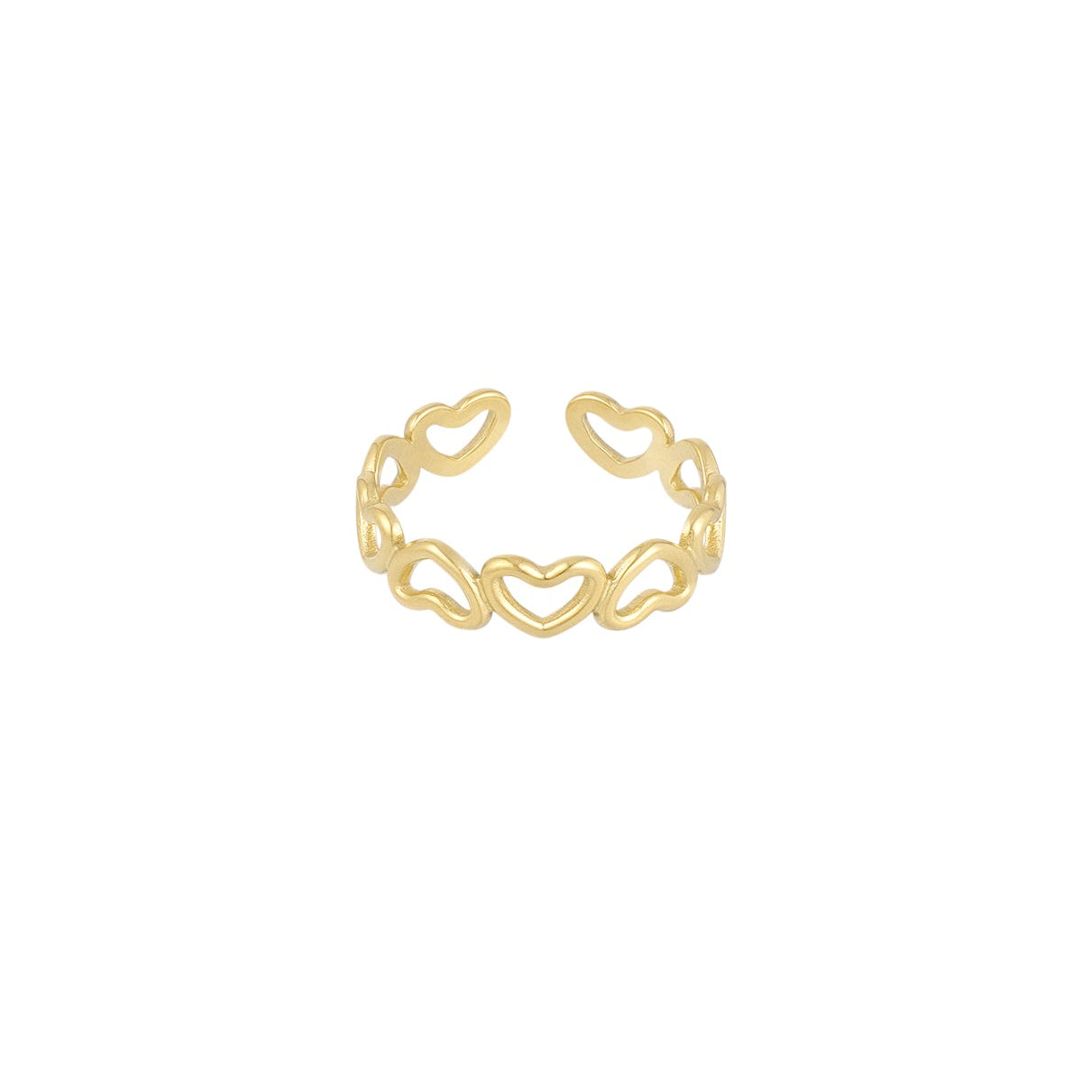 Edelstahl Herzchenring
