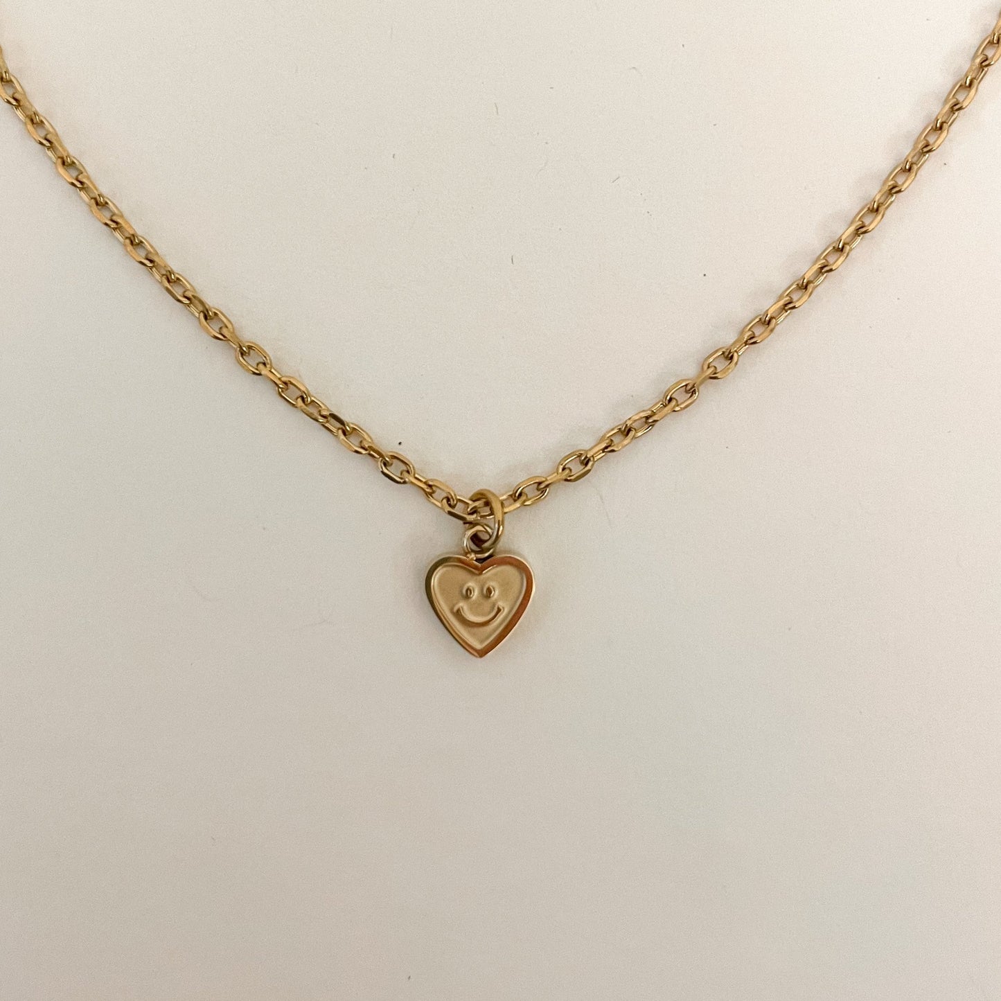 Edelstahlkette mit Herz Anhänger