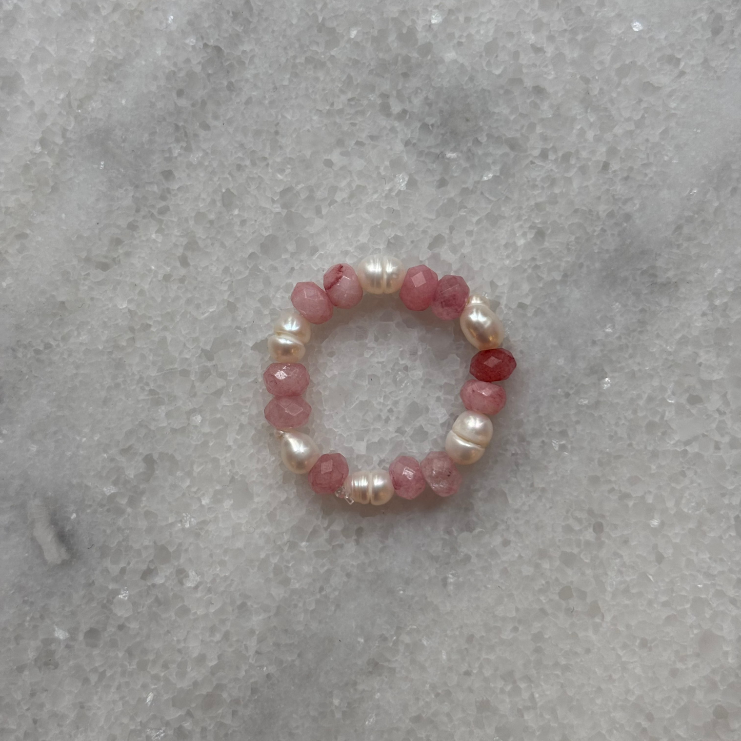 Süßwasserperlenring Rosie