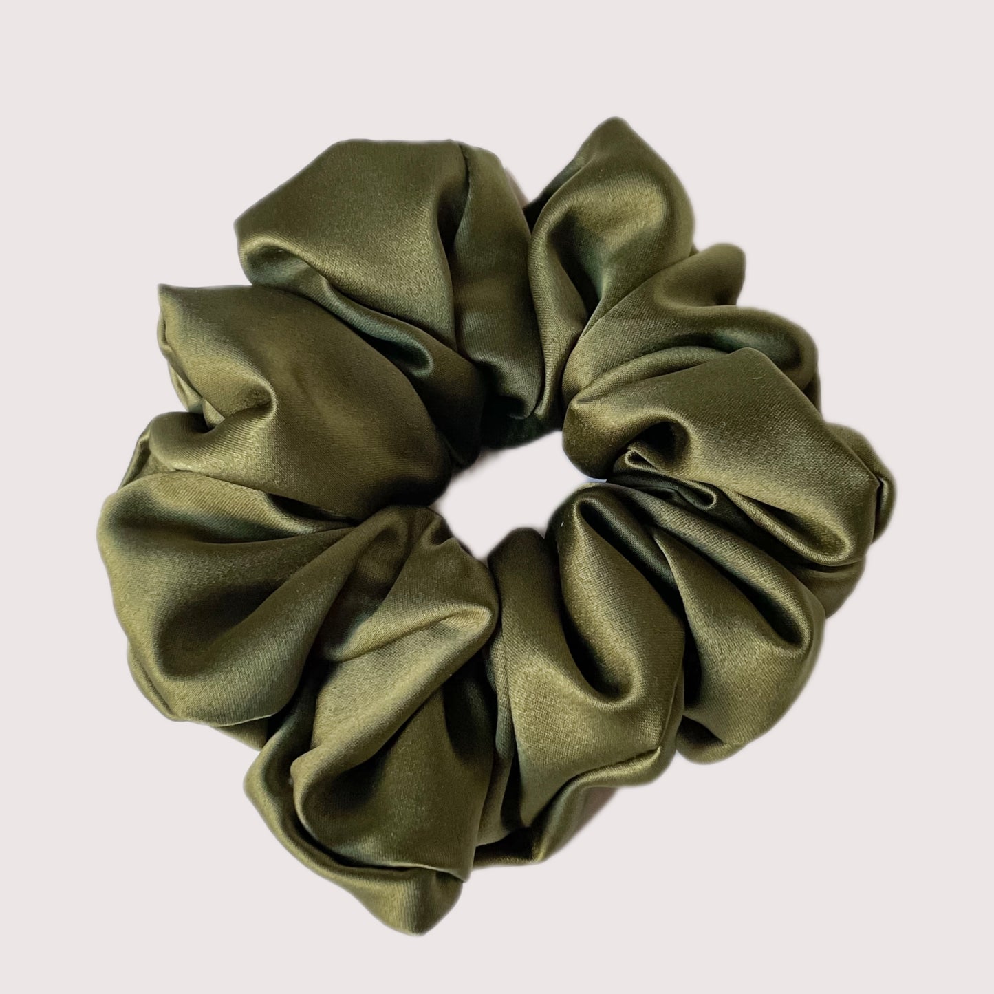 Scrunchie Satin Dunkelgrün