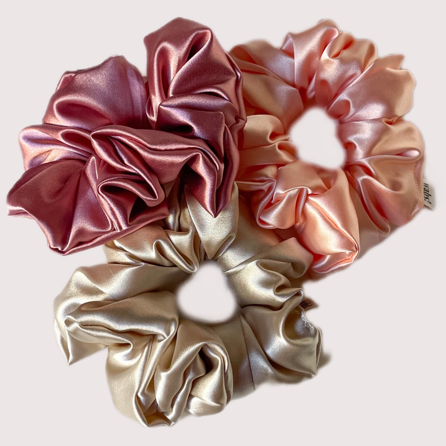 Scrunchie Satin Dusty Pink