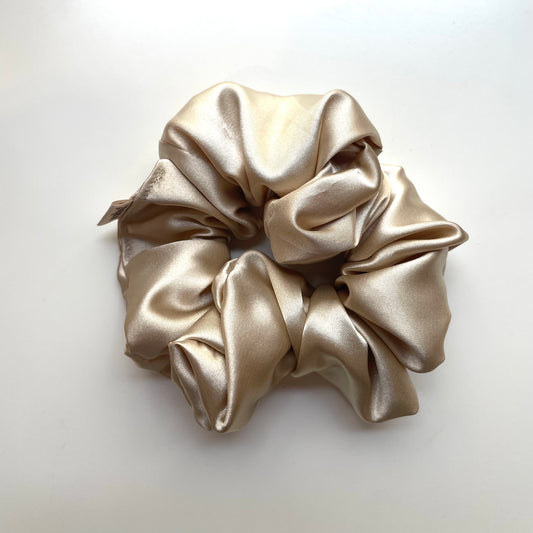 Scrunchie Satin Champagner